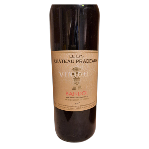 Provenza Bandol Château Pradeaux Le Lys 2016