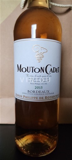 Bordeaux Baron Philippe de Rothschild Mouton Cadet 2015