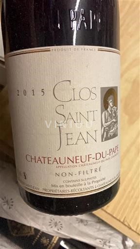 Rhône-dalen Châteauneuf-du-Pape Clos Saint Jean 2015