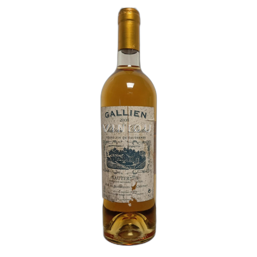 Bordeaux Sauternes Château Dudon Gallien 2008