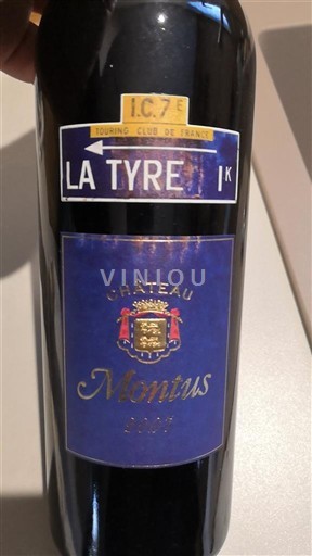 Sudoeste Madiran Château Montus La Tyre 2007