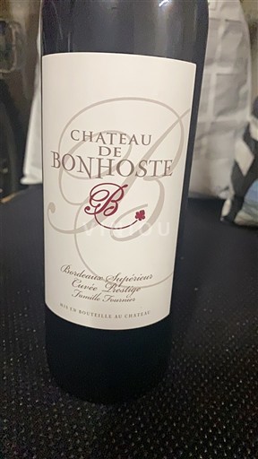 Bordéus Bordeaux Superior Chateau de Bonhoste Prestige 2017