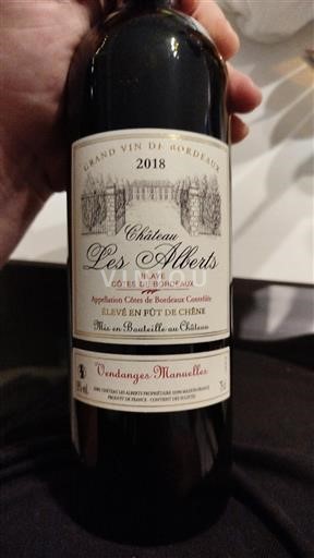 Bordeaux Blaye-Côtes-de-Bordeaux Château Les Alberts 2018
