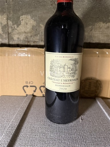 Bordéus Château L'heyrisson Frank's reserve 2020