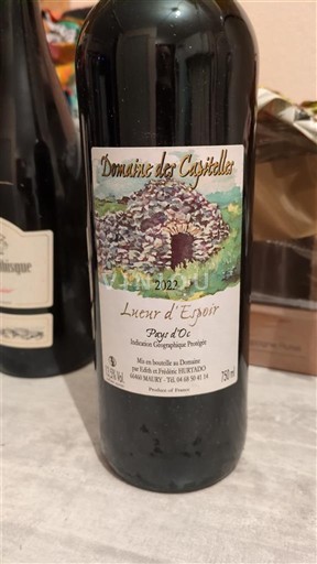 Languedoc in Roussillon Pays d'Oc Domaine des capitelles Lueur d espoir 2022