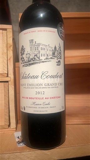 Bordeaux Saint-Émilion Grand Cru Château Coudert 2012