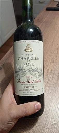 Bordeaux Lussac-saint-émilion Château Chapelle la Rose Prestige 2016