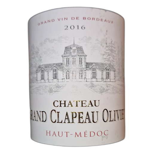 Bordeaux Haut-Médoc Chateau Grand Clapeau Olivier 2016