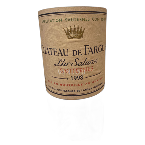 Burdeos Sauternes Chateau de Fargues Lur-Saluces vin doux 1998