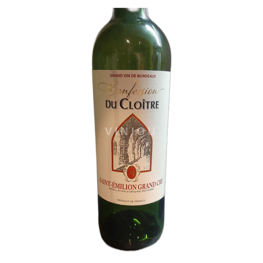 Bordéus Saint-Émilion Grand Cru Confession du Cloître 2021 Não Sazonado