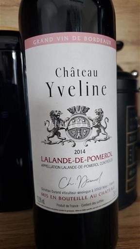 Burdeos Lalande-de-Pomerol Château Yveline 2014