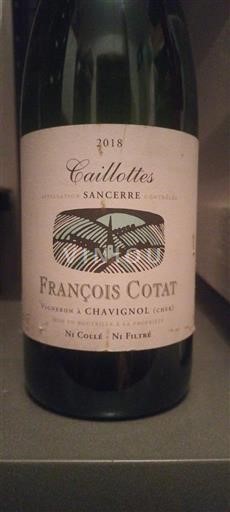 Thung lũng sông Loire Sancerre. François Cotat Caillottes 2018