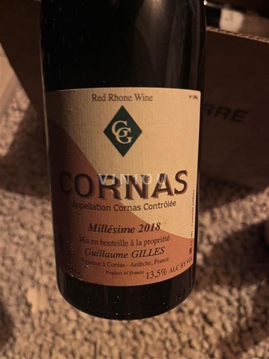 Vallée du Rhône Cornas Guillaume Gilles 2018