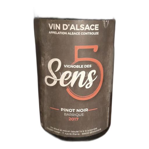Alsace Ospecificerad Vignoble des 5 Sens Barrique 2017
