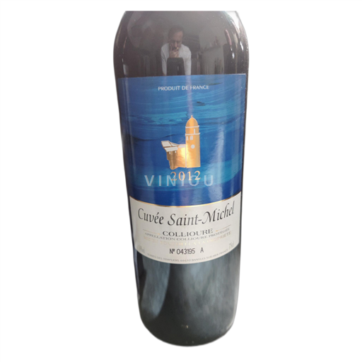 Vin Rouge sec Cuvée Saint Michel 2012 France Roussillon Collioure AOC