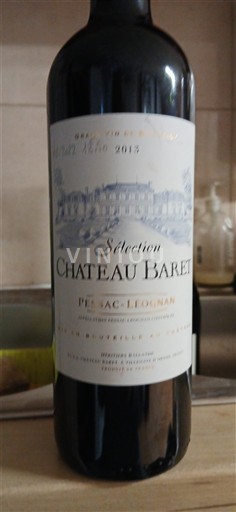 Bordoja Pessac-Léognan Chateau Baret Sélection 2013