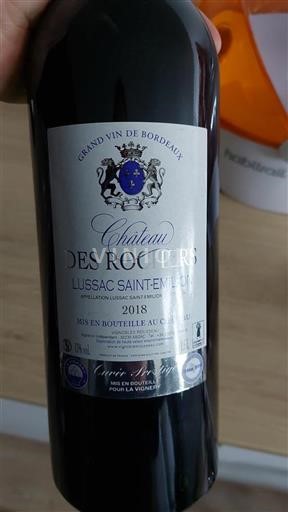 Bordeaux Lussac-saint-émilion Château des Rochers 2018