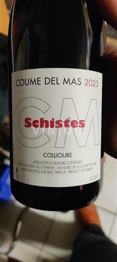 Roussillon Collioure Coume del Mas Schistes 2023