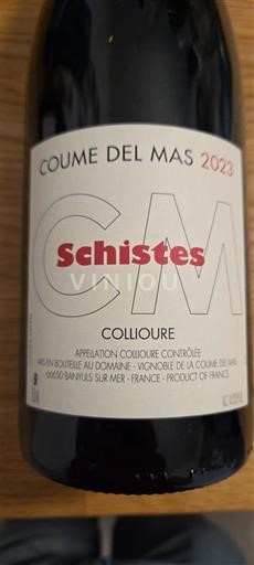 Roussillon Collioure Coume del Mas Schistes 2023