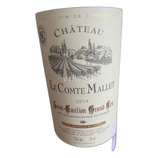 Bordeaux Saint-Émilion Grand Cru Château Le Comte Mallet 2019