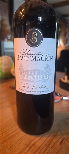 Bordeaux Château Haut Maurin 2018