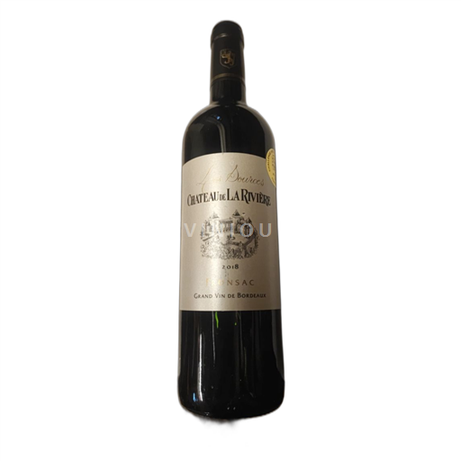 Bordeaux Fronsac Château de La Rivière Les Sources 2018