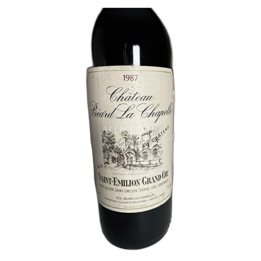 Bordéus Saint-Émilion Grand Cru Château Beard La Chapelle 1987