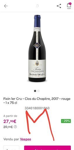 Burgund Fixin Bouchard Aîné & Fils Clos Du Chapitre 2017