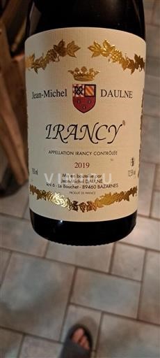 Burgundsko Irancy Jean-Michel Daulne 2019