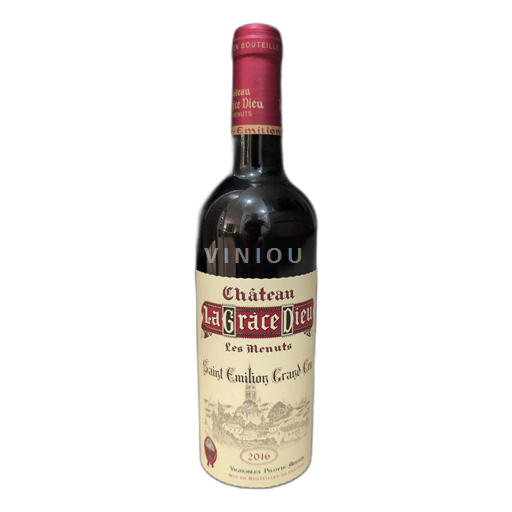 Burdeos Saint-Émilion Gran Cru Château La Grâce Dieu Les Menuts 2016