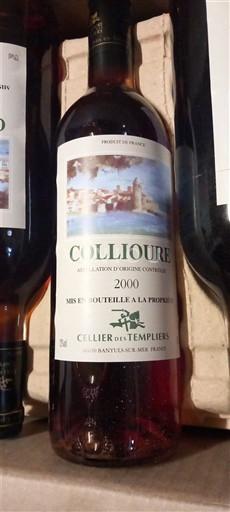 Roussillon Collioure Cellier des Templiers 2000