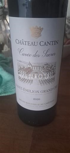 Bordeaux Saint-Émilion Grand Cru Château Cantin des Sacres 2020