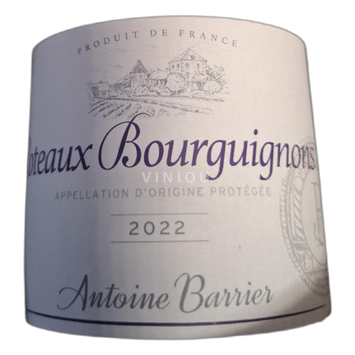 Burgundsko Burgundské vinice Antoine Barrier 2022