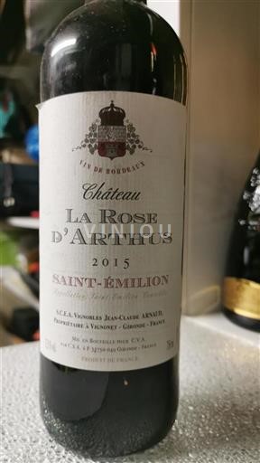 Bordeaux Saint-Émilion Château La Rose d'Arthus 2015