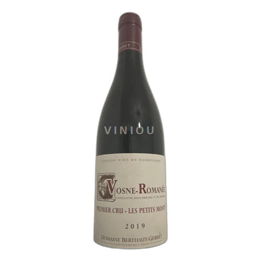 Burgundi Vosne-Romanée Domaine Berthaut-Gerbet Les Petits Monts premier cru 2019