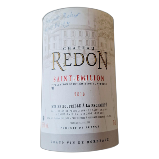 Burdeos Saint-Émilion Château Redon 2016
