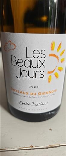 Valle della Loira Coteaux-du-giennois Emile Balland Les Beaux Jours 2023