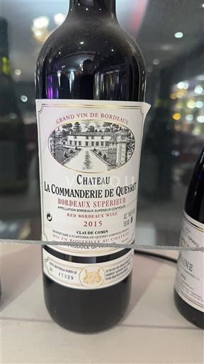 Bordeaux Bordeaux superior Château La Commanderie de Queyret 2015