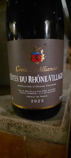Rhônedalen Côtes-du-rhône-villages Croix des Alliances 2023