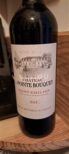 Bordeaux Saint-Émilion Château La Pointe Bouquey 2018