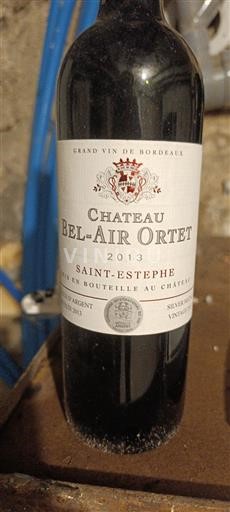 Bordeaux Saint-Estèphe Chateau Bel-Air Ortet 2013