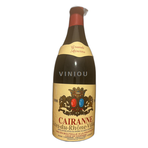Rhône-dalen Côtes-du-Rhône-Villages Cave de Cairanne Grande Réserve 1998