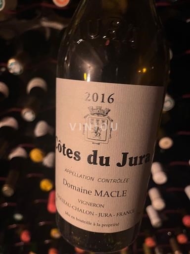 Jura Côtes du Jura Domaine Macle 2016
