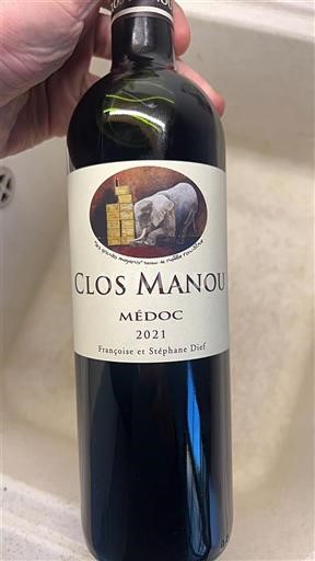 Burdeos Médoc Clos Manou 2021