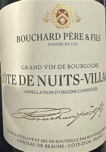 Bourgogne Côte de Nuits-Villages Bouchard Père & Fils 2017