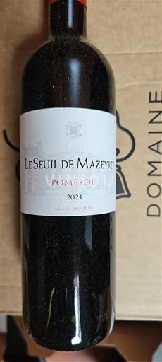 Bordeaux Pomerol Le Seuil de Mazeyres 2021