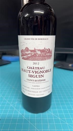Bordeaux Saint-Estèphe Château Haut-Vignoble Seguin 2012