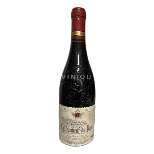 Rhônen laakso Châteauneuf-du-Pape Domaine du Haut des Terres Blanches 2011