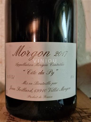Beaujolais Morgon Jean Foillard Côte du Py 2017
