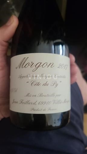 Beaujolais Morgon Jean Foillard Côte du Py 2017